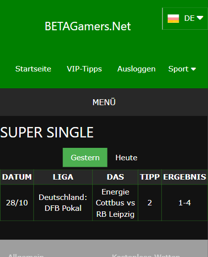 vip Wettscheine gewonnen